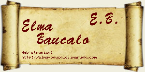 Elma Baucalo vizit kartica